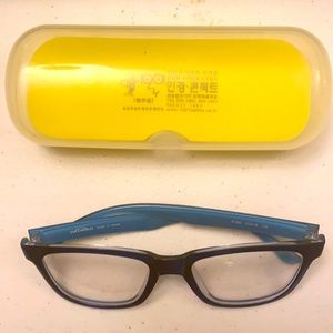 Navy blue Korean eyeglasses
